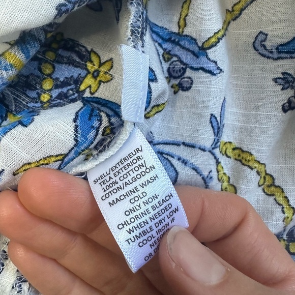 LOFT Women’s Off the Shoulder Floral Pattern Blouse Size XS - Picture 6 of 7